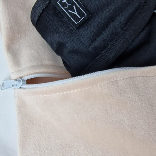 Grand sac étanche zippé , taille 50×70 cm, couleur beige
